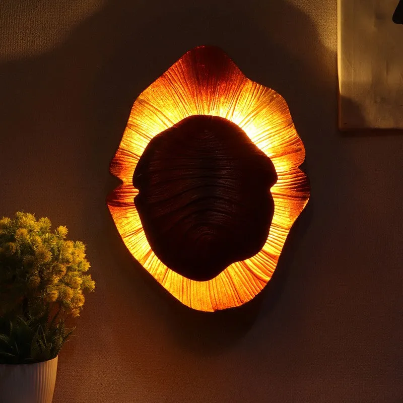 Amber Shell Iron Wall Lamp media 4