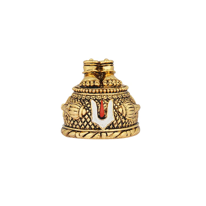 Shree Paadham Polyresin Idol - Gold media 4