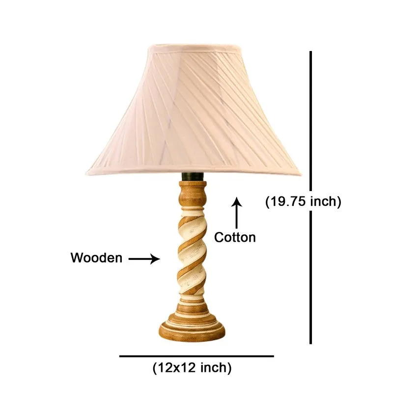 Modera Lumet Wooden Table Lamp - Ivory media 8