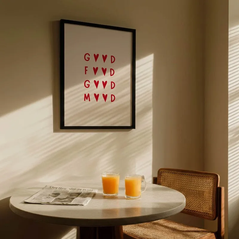 Kitchen Quotes Archival Canvas Wall Art - Black,Red media 5
