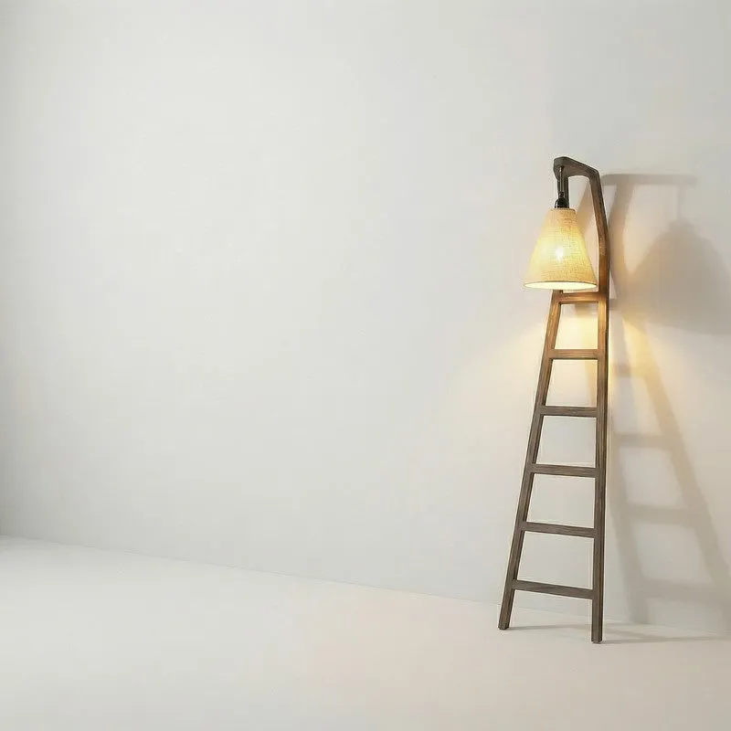 PureLume Wooden Floor Lamp - Brown media 8