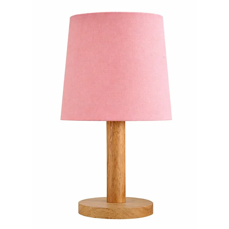SolidGlow Wooden Table Lamp - Pink media 7