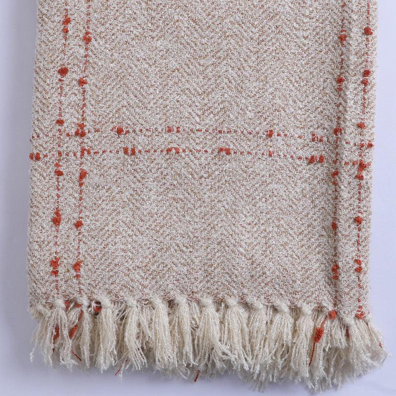 Dotline Grid Knitted Cotton Throw media 3