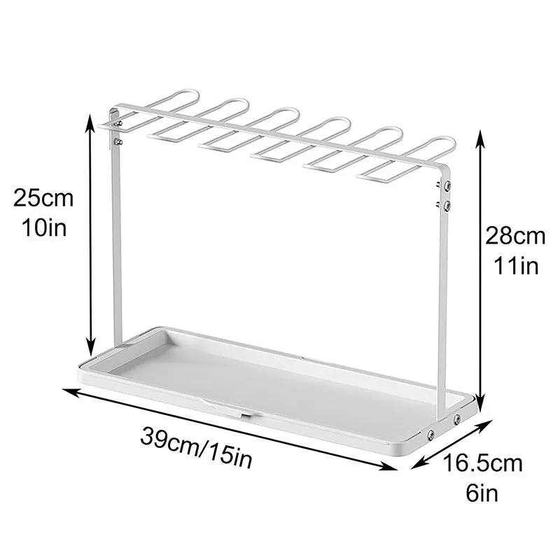 Amco Wine Glass Organizer - White media 8