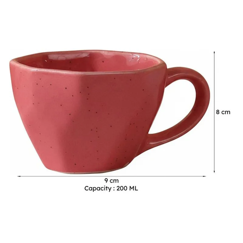 Calaila Ceramic Tea Cup (200 mL)/Pink) media 6