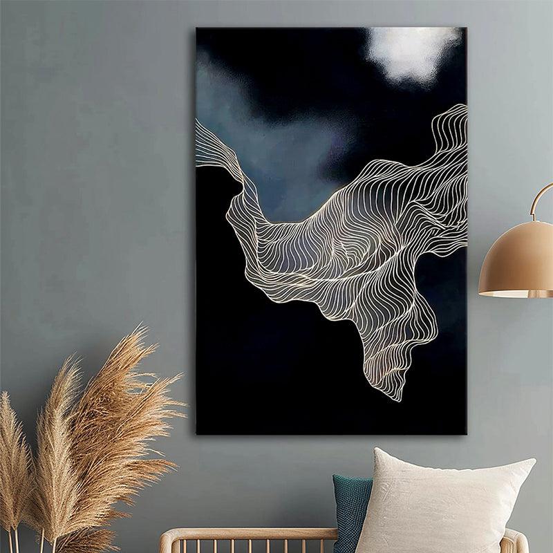 Media Nox Abstract Wall Painting