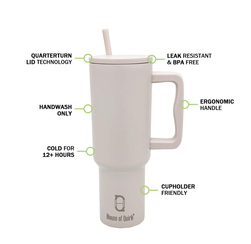 Hydra Boost Stainless Steel Tumbler (1200 ML) - Oat media 3