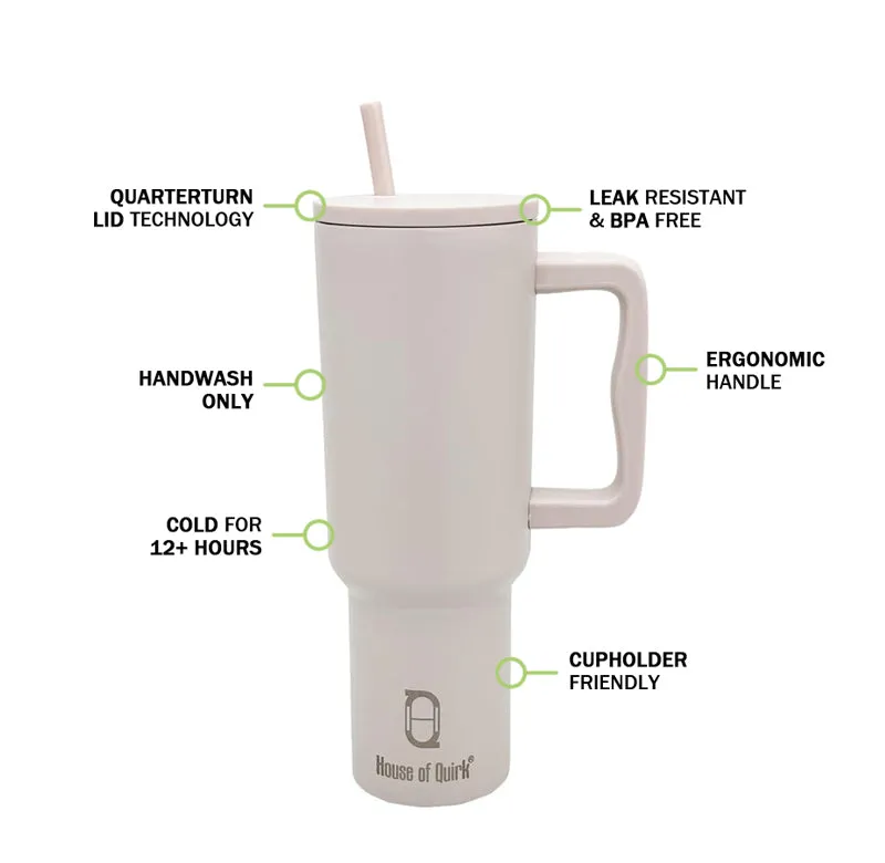 Hydra Boost Stainless Steel Tumbler (1200 ML) - Oat media 3