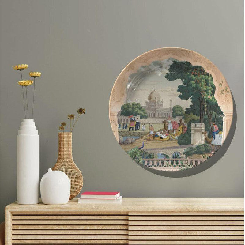 Traditional Indian Landscape Wall Plate