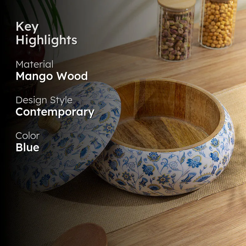 Chintz Charm Mango Wood Casserole media 2