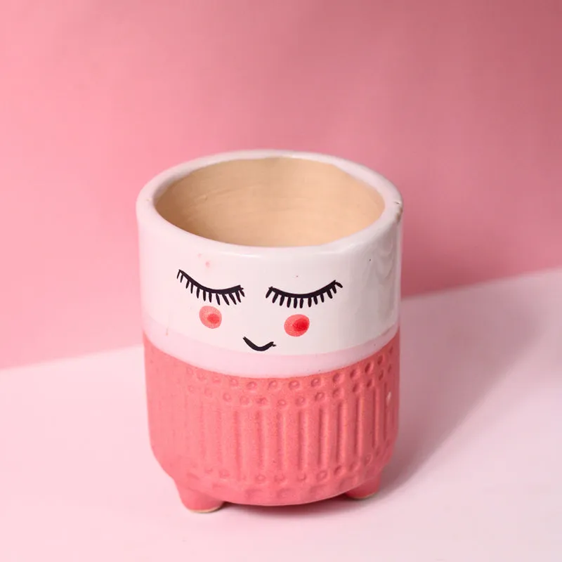 Plant Pal Ceramic Planter - Pink media 1