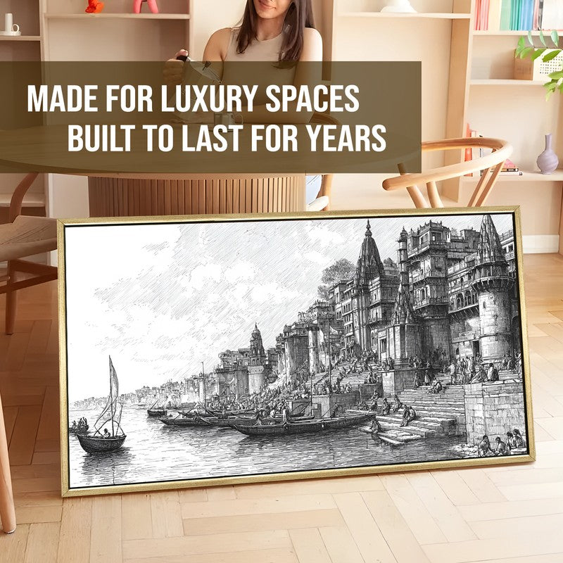 Heritage Along the Ganges Wall Art media 5