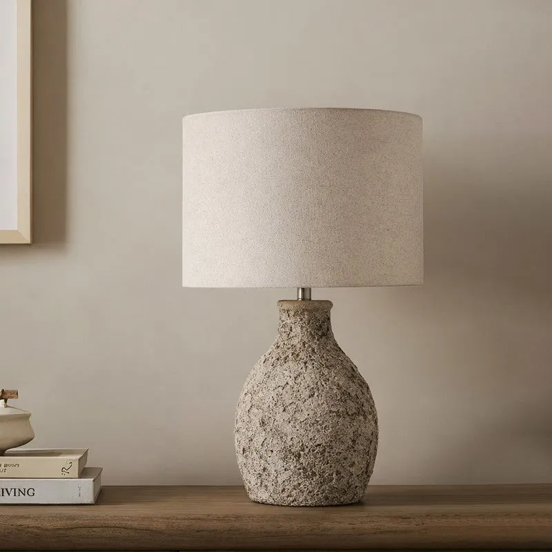 AarviDecor Morvella Accent Fabric Table Lamp - Grey media 3