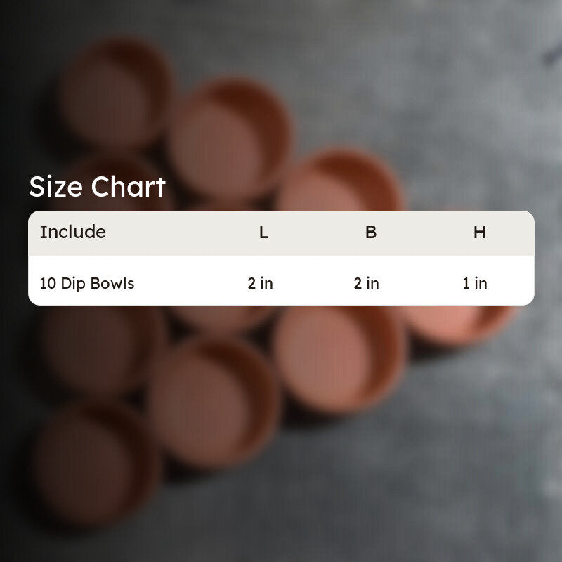 Terrabite Terracotta Dip Bowl (30 mL Each) - Set Of Ten media 6