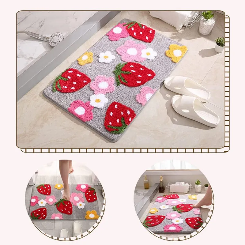 Strawberry Stride Bathmat media 5