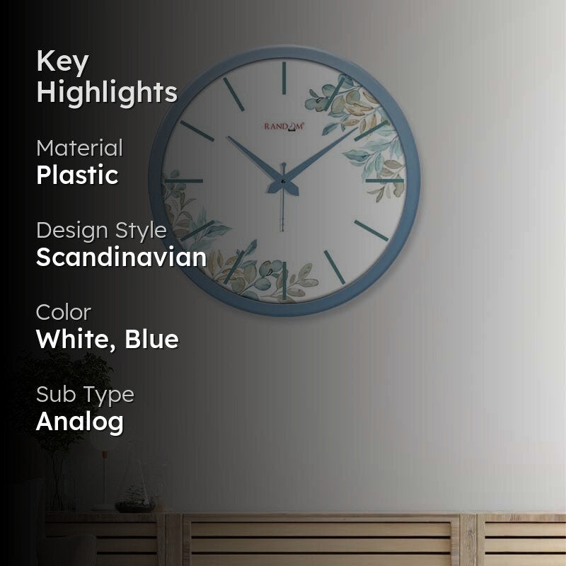 Pernia Floral Wall Clock media 2