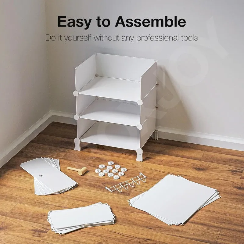 NeatWalk White Plastic & Metal Shoe Racks media 6