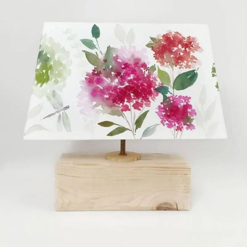 Driso Floral Handpainted Fabric Table Lamp - Multicolor media 6