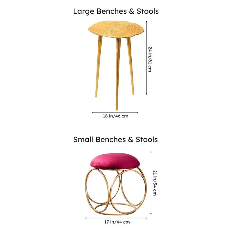 Size reference image showing large and small pieces of the combo set