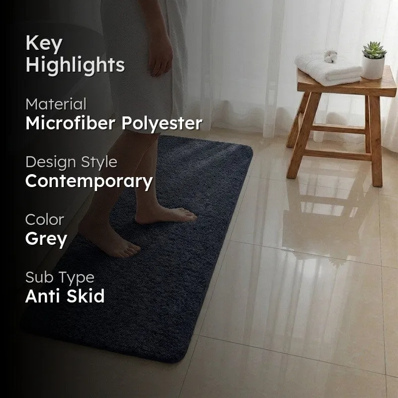 BathEase Anti Skid Runner Rug - Charcoal media 2