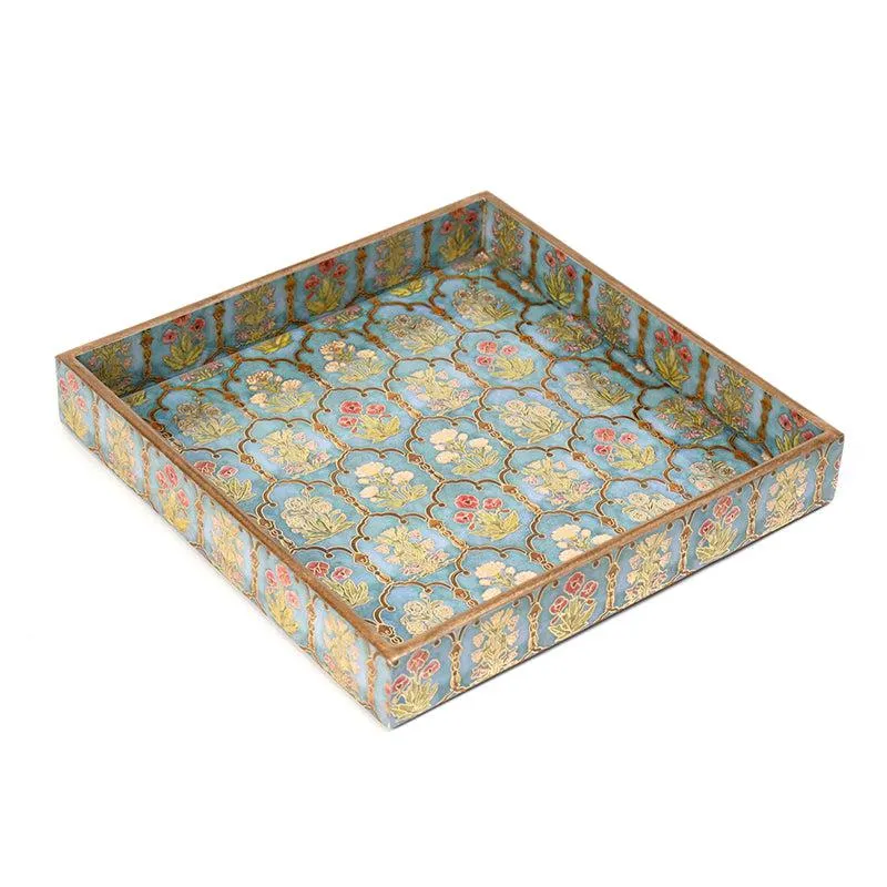 Fleur Jharokha Luxe Serving Tray - Square media 4