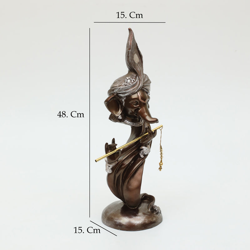 Rishi Ganesha Showpiece - Brown media 7