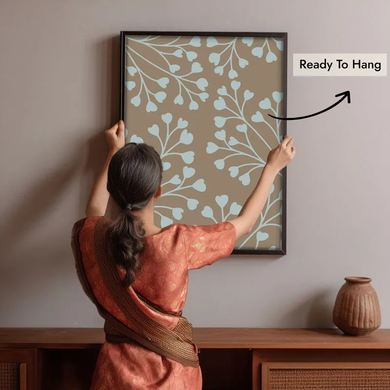 Tundra Bloom Canvas Wall Painting With Black Frame media 10