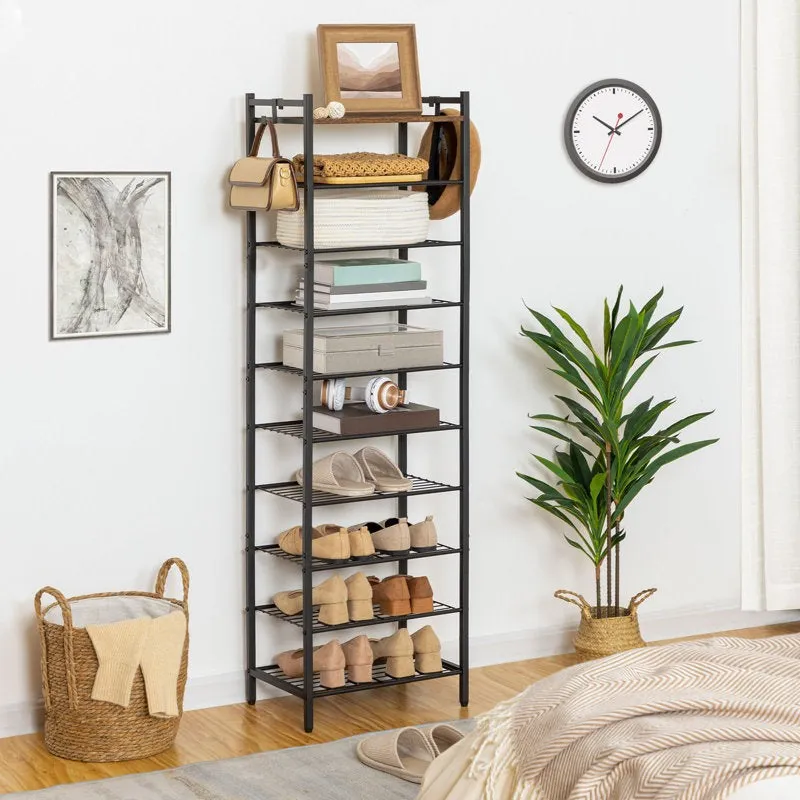 Efficient Metal Shoe Rack - Black media 7