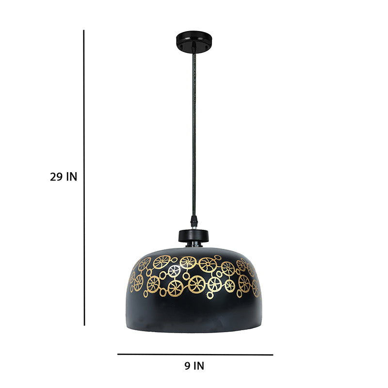 Eternal Cycle Hand Painted Metal Hanging Lamp media 6