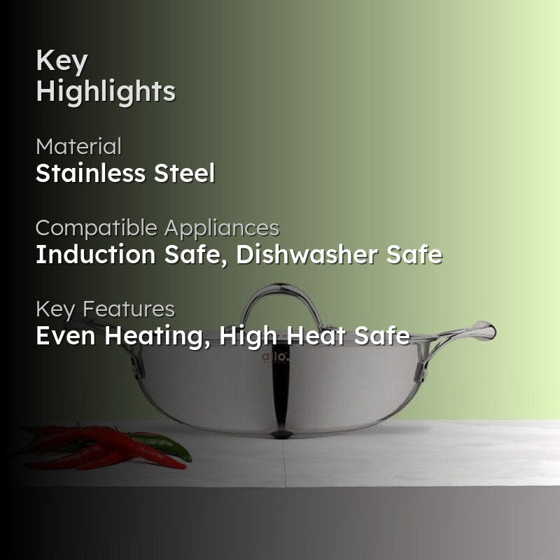 Suko Induction Safe Kadhai With Lid - 3000 mL / 10 Inches image 2