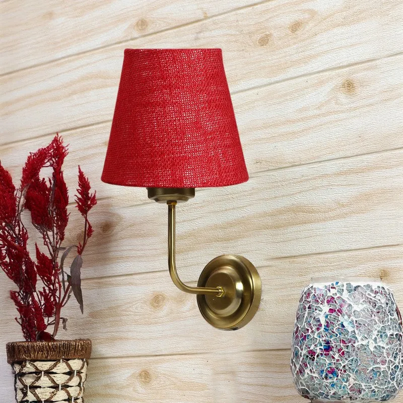 Lumoire Cone Metal Wall Lamp - Maroon media 3