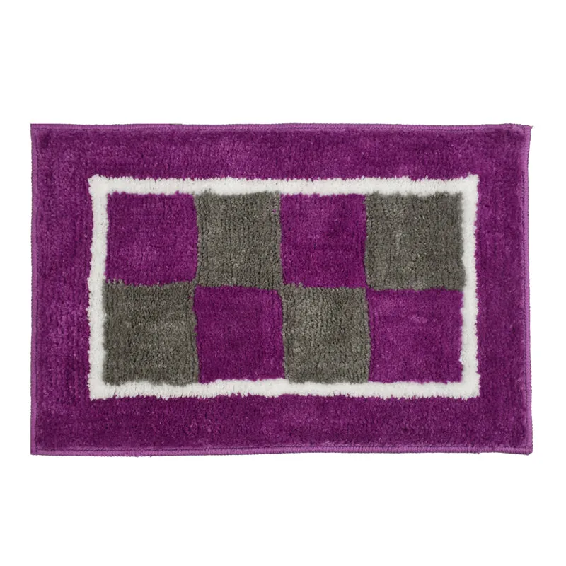 Zerix Cotton Bath Mat - Purple media 1