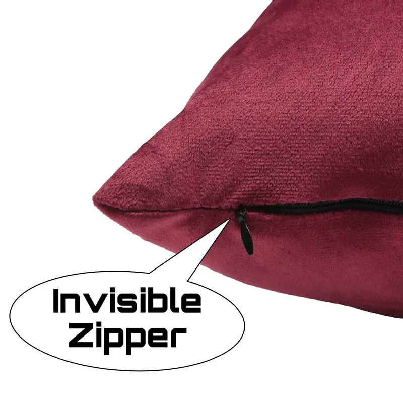 Vintara Velvet Cushion Cover (Red) - Set Of Five media 4