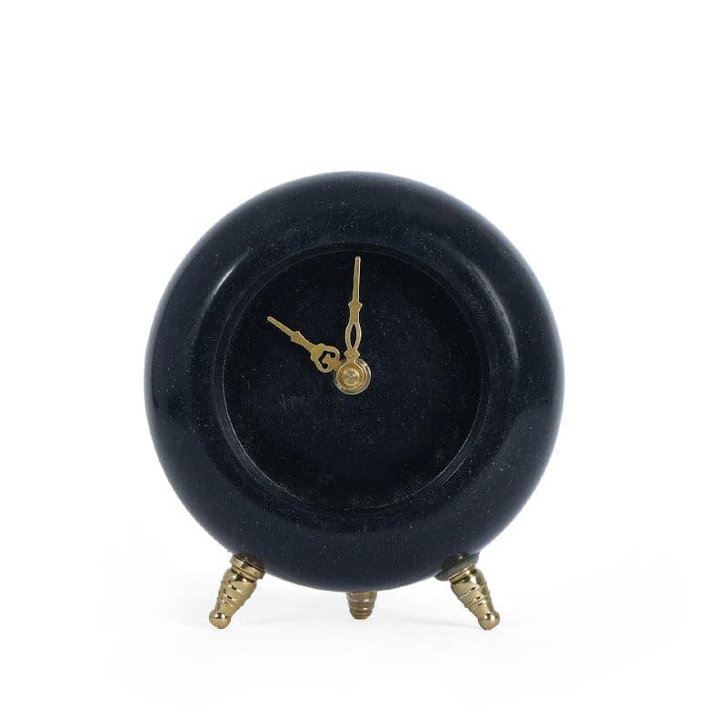 Tisora Hand Crafted Marble Table Clock - Black media 5