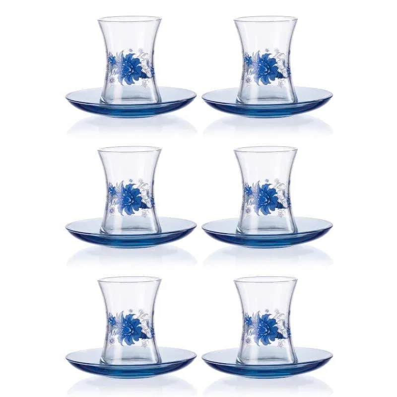 Pasabahce Turkey's Chai Cup & Saucer - Set Of Twelve media 4