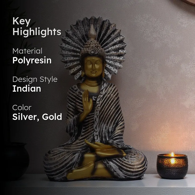 Calmora Buddha Polyresin Idol media 2