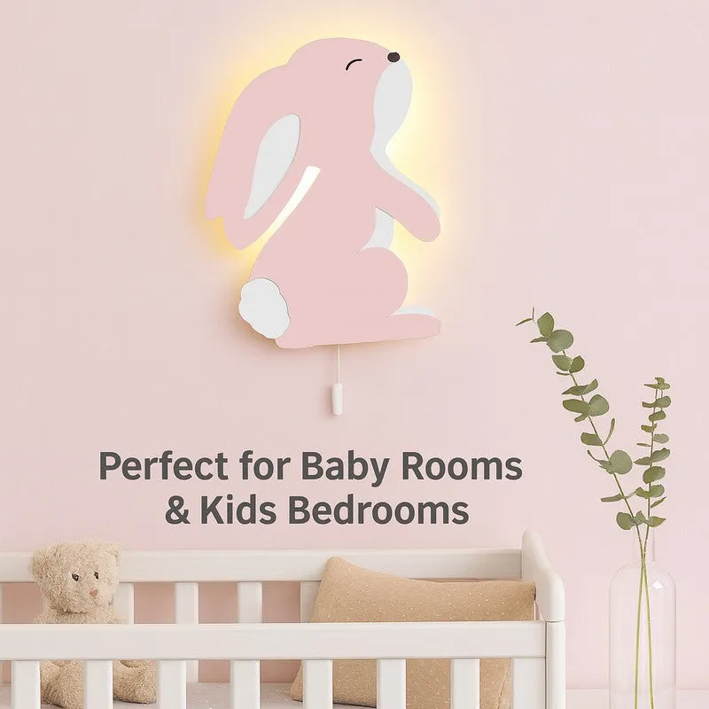 Bunny Moonlight Battery Operated MDF Wall Lamp media 4