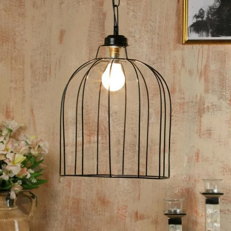 Cage Clause Metal Ceiling Lamp media 1