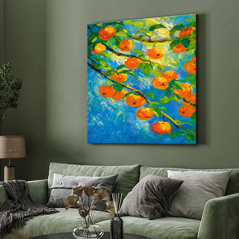 Orange Orchard Poly Canvas Wall Painting media 4