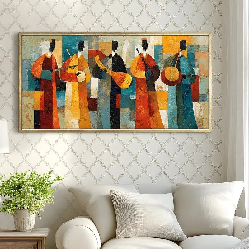 Cultural Cadence Canvas Wall Painting With Frame media 4