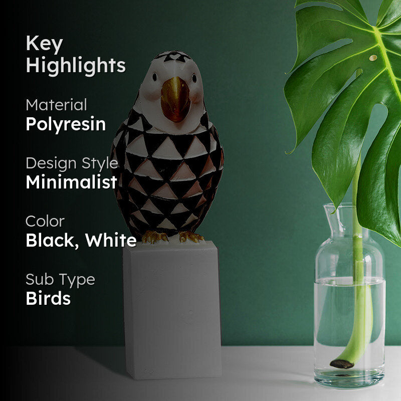 Chevron Parrot Polyresin Showpiece media 2