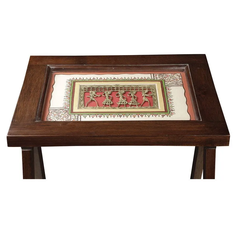 Tulip Teak Wood Side Table media 5