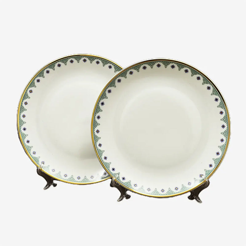 Isebella 24k Gold Brushed Porcelain Dinner Set - 33 Piece Set media 7