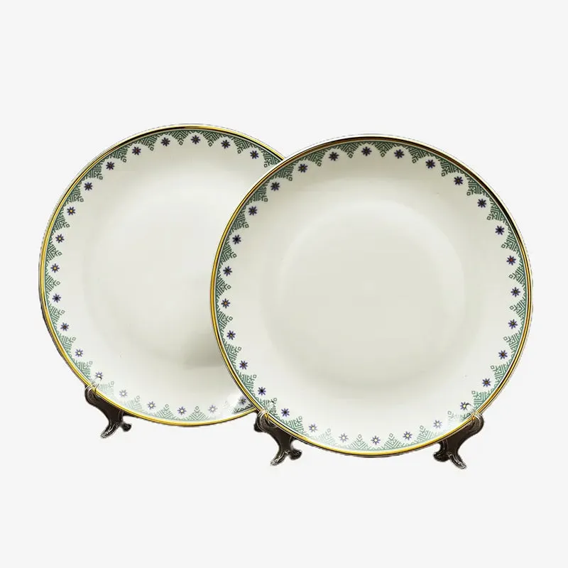 Isebella 24k Gold Brushed Porcelain Dinner Set - 33 Piece Set media 7