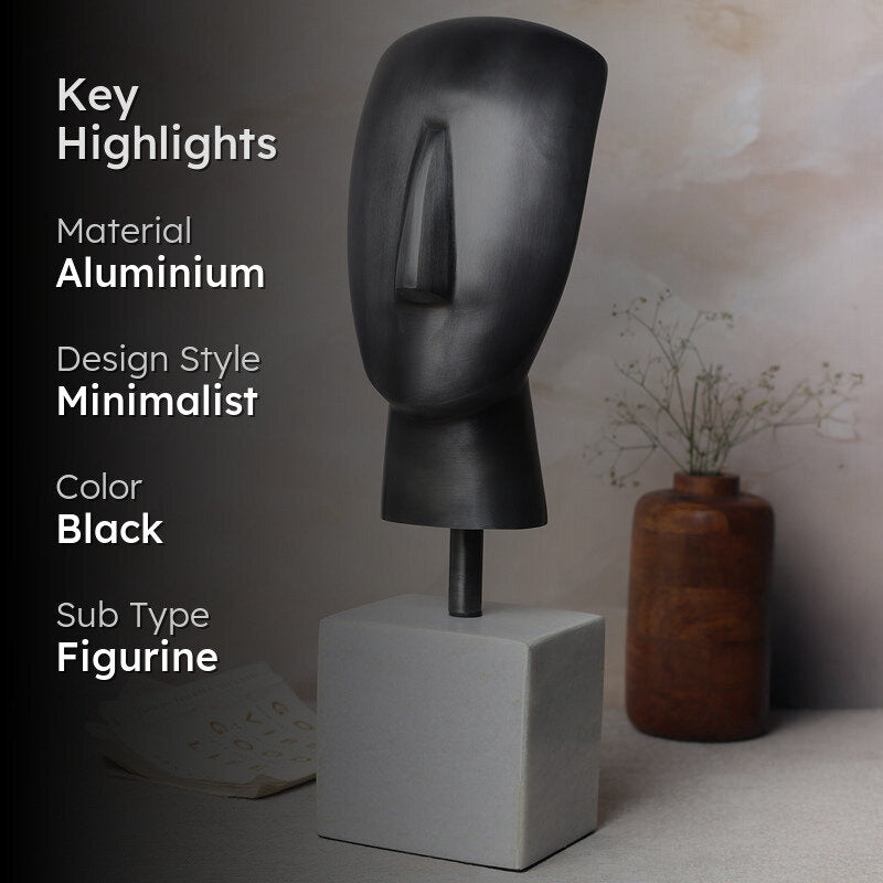 Muse Mundane Head Showpiece - Black media 2