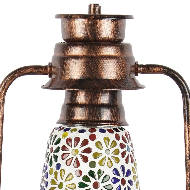 Madhura Mosaic Lantern Iron Wall Lamp - Copper media 3