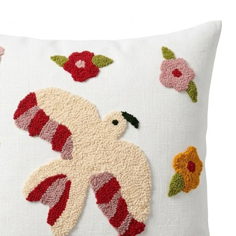 Flying Threads Tufted Cotton Cushion Cover media 6