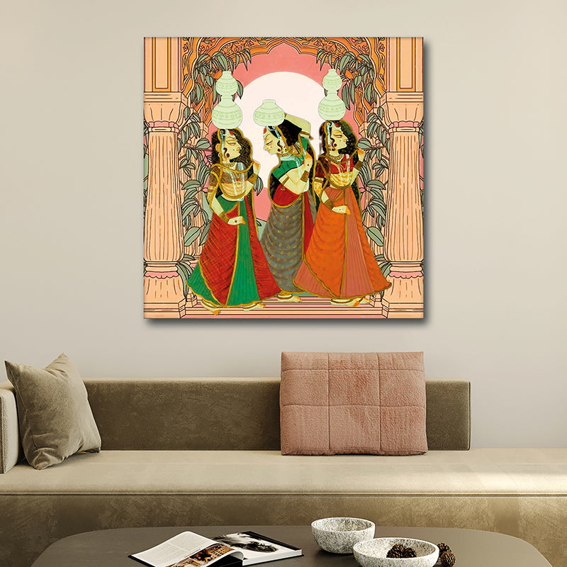 Graceful Carriers Canvas Wall Art