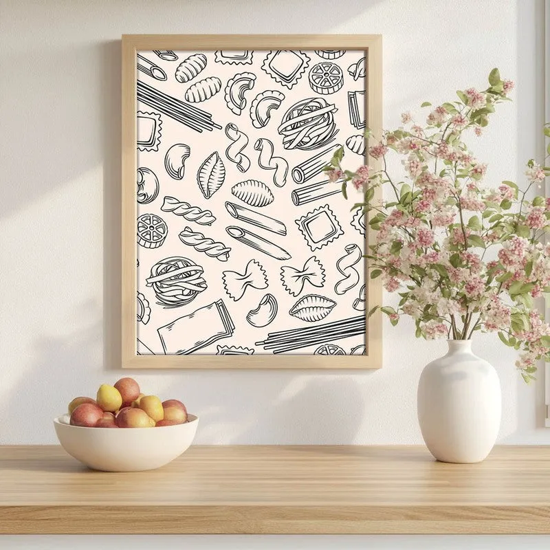 CulinaryDoodle Archival Canvas Wall Art - Brown media 1