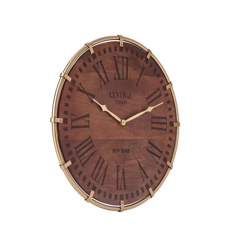 Reima Wall Clock - Brown & Gold media 4